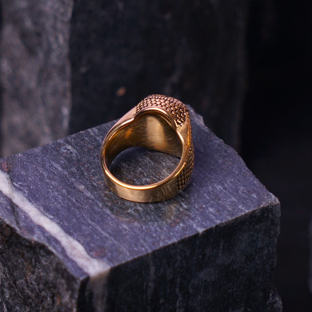 Golden Retro Ring - TRB030