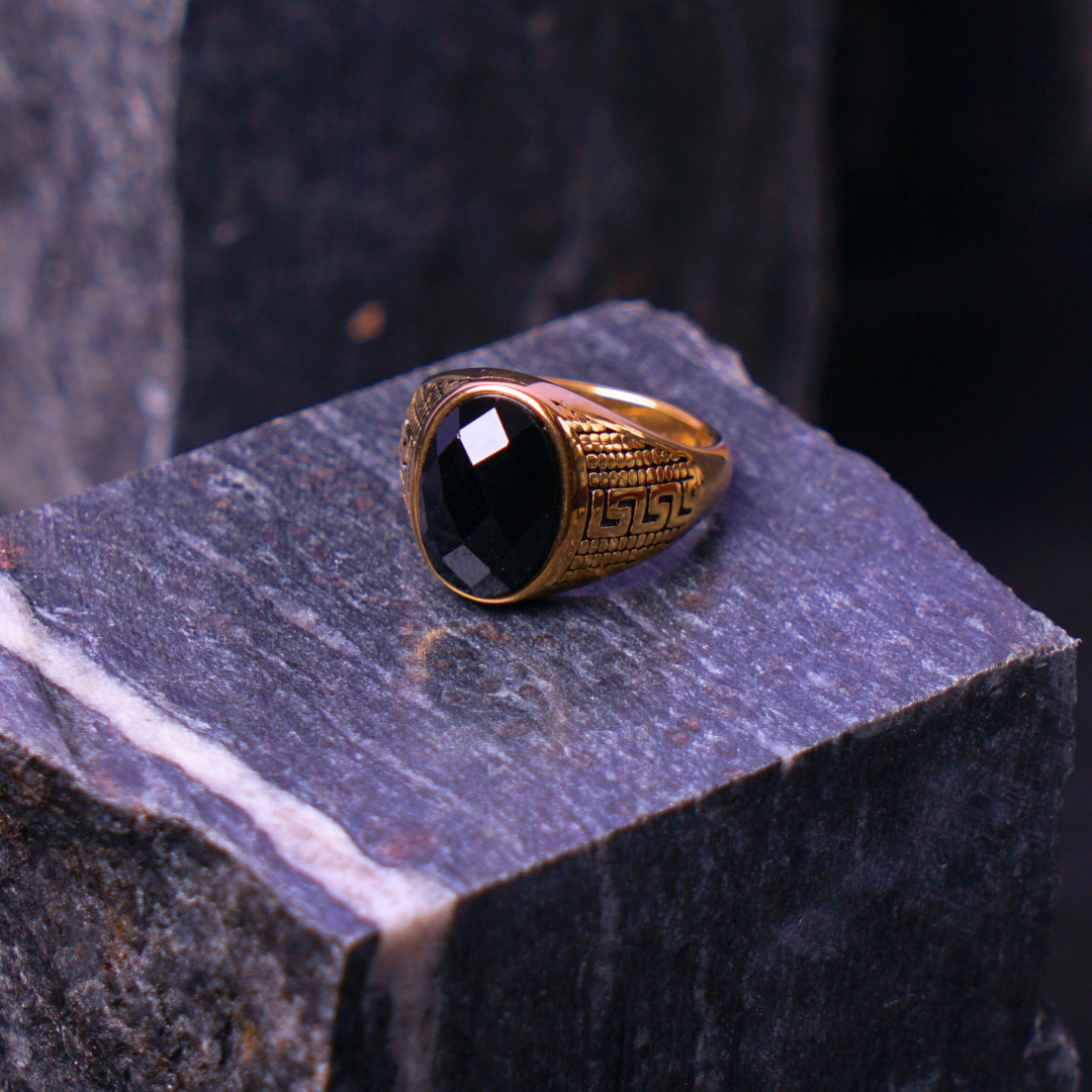 Golden Round Mandarin Ring - TRB033