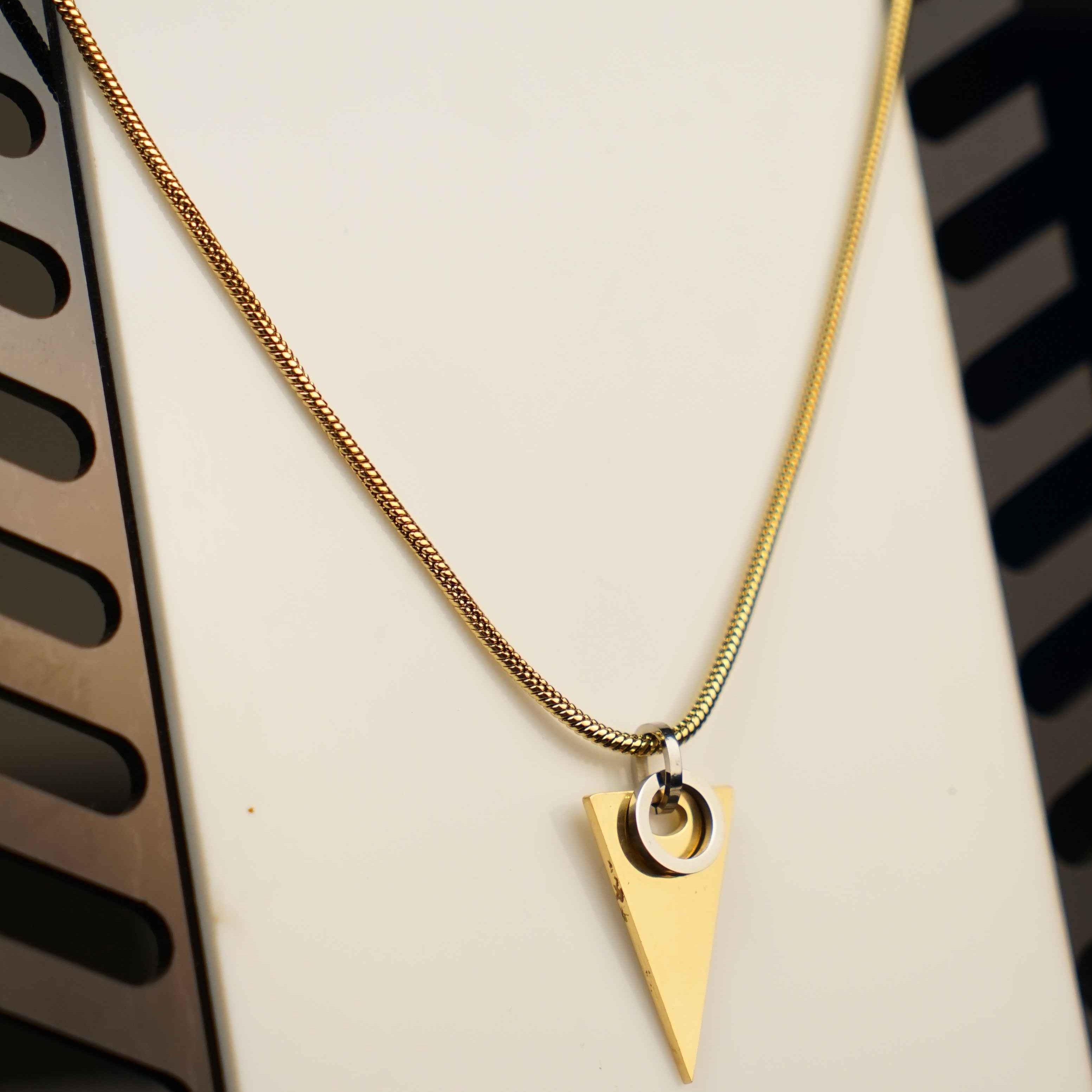 Gold Tricon Pendant