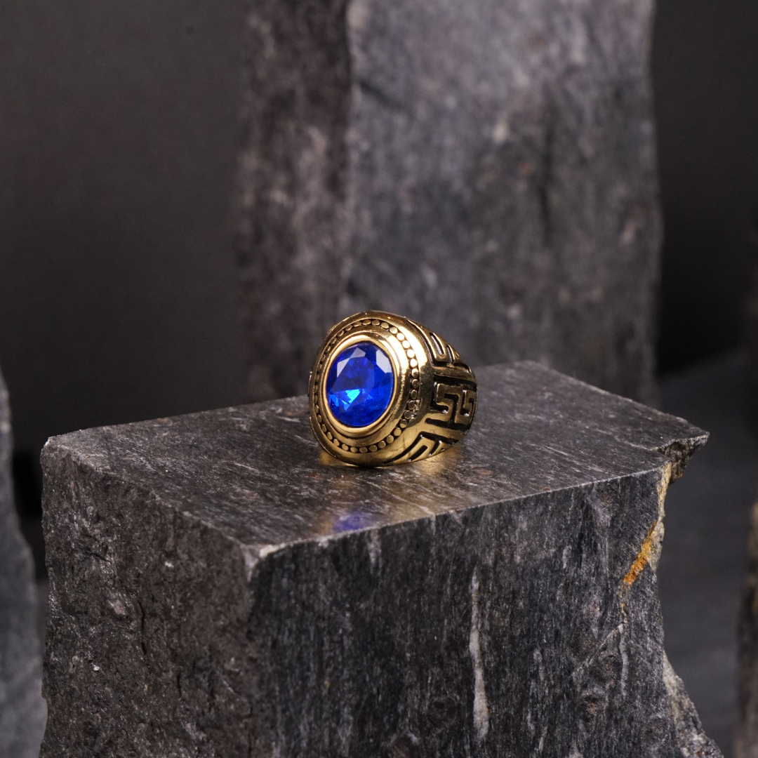 Sparkling Blue Stone Ring - TRB019